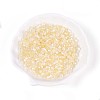 Transparent Spray Painted Glass Beads X1-EGLA-N018-4mm-10-1