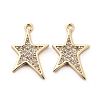 Brass Micro Pave Cubic Zirconia Pendants X-KK-S350-283-2