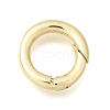 Brass Spring Gate Rings KK-C255-06G-1