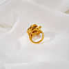 Geometric Spiral 304 Stainless Steel Rings PQ1918-2-5