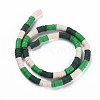 Fixed 3 Color Handmade Polymer Clay Bead Strands CLAY-S096-029E-2