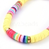 Handmade Polymer Clay Heishi Bead Stretch Bracelets BJEW-JB05076-03-4