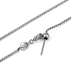 304 Stainless Steel Bx Chains Necklaces NJEW-H042-11P-2