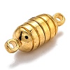 Brass Magnetic Clasps with Loops KK-O134-13G-2