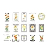 30Pcs Flower Pattern PET Sticker PW-WG72104-03-1