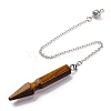 Natural Tiger Eye Pointed Dowsing Pendulums G-Q184-04D-P-2