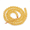 Natural Citrine Beads Strands G-T064-71-2