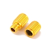 Brass Screw Clasps KK-E368-LG-4