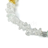 Natural Green Aventurine & Quartz Crystal & Prehnite & Citrine Chips Beaded Stretch Bracelets for Women BJEW-JB10875-4