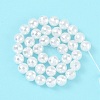 Electroplated Shell Pearl Beads Strands BSHE-C007-A01-02-3