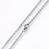 304 Stainless Steel Cable Chains Necklaces NJEW-F226-04P-01-2