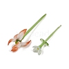Handmade Lampwork Birthday Flower & Vase Set for Tabletop Display LAMP-D007-002H-2