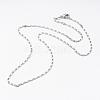 Brass Chain Necklaces MAK-L009-17P-2