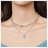 50Pcs 5 Styles Tibetan Style Alloy Charms FIND-YW0010-23-5