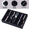 20 Girds Wood Covered with Velvet Bangle Organizer Display Trays BDIS-WH0003-32A-4