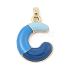 Alloy Enamel Pendants ENAM-S023-01G-C-2