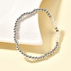 Brass Beaded Stretch Bracelets for Women BJEW-U018-01P-3