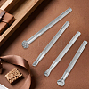 4Pcs 4 Styles DIY Alloy Leathercraft Stamps FIND-BBC0004-37-7
