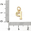 Brass Micro Pave Cubic Zirconia Charms KK-I382-03G-P-3