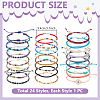 24Pcs 1Bag Cord Braided Bracelets & Glass Seed Beads Braided Bead Bracelets BJEW-UN0002-03-3