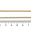 2mm Rack Plating Brass Box Chain Necklaces for Women Men MAK-L044-60G-5