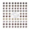 100Pcs 8mm Natural Purple Red Tourmaline Round Beads DIY-LS0002-09-1