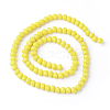 Imitation Jade Glass Bead Strands GLAA-F001-3x2mm-11-3