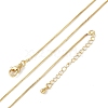 Brass Box Chain Necklaces for Women NJEW-D302-41G-4