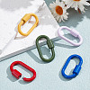 5Pcs 5 Colors Baking Paint Alloy Screw Locking Carabiners FIND-FI0001-12-5
