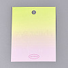 Gradient Color Cardboard Paper Jewelry Display Cards for Hair Clip Storage CDIS-N004-19-1