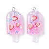 Resin Pendants RESI-M024-02F-2