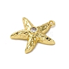 Brass Micro Pave Cubic Zirconia Pendants KK-C119-20B-G-2