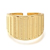 Rack Plating Brass Open Cuff Rings for Women RJEW-M022-21G-2