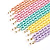 Acrylic Curb Chain Eyeglasses Chains AJEW-EH00372-1