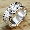 Sculptured Vine Pattern Brass Finger Rings for Women FS-WGD177A-03-2