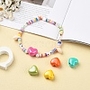 32Pcs 8 Colors Opaque Acrylic European Beads MACR-YW0001-42-6