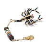 Scorpion Glass Seed Beads Pendant Decoration HJEW-MZ00121-01-4