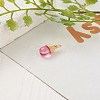 40Pcs 5 Colors Transparent Glass Charms PALLOY-FS00023-4