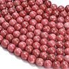 Natural Thulite Beads Strands G-C280-B17-8mm-4
