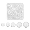 150 Pcs 5 Styles Transparent Glass Cabochons GGLA-SZ0001-26-7