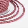 Eco-Friendly Braided Leather Cord OCOR-L035-3mm-E13-3