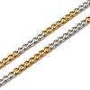 Two Tone 304 Stainless Steel Curb Chain Necklaces NJEW-JN03541-4