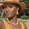 Brass Dangle Stud Earrings FS-WGF18BB-02-4