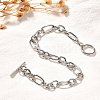 Tarnish Resistant Unisex 304 Stainless Steel Figaro Chain Bracelets X-BJEW-H541-06A-P-3