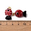 Handmade Lampwork Pendants LAMP-A007-01G-02-01-2