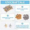 Unicraftale 80Pcs 2 Colors 304 Stainless Steel Screw Eye Pin Peg Bails STAS-UN0056-71-5