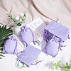 Beebeecraft Polyester Imitation Burlap Packing Pouches Drawstring Bags ABAG-BBC0001-02A-03-4