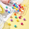 40Pcs 8 Colors Food Grade Eco-Friendly Silicone Focal Beads SIL-FS0001-20-8