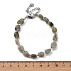 Natural Labradorite Beaded Bracelets for Women G-P563-07P-05-5