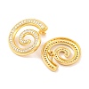 Brass Stud Earrings for Women EJEW-U015-06G-2